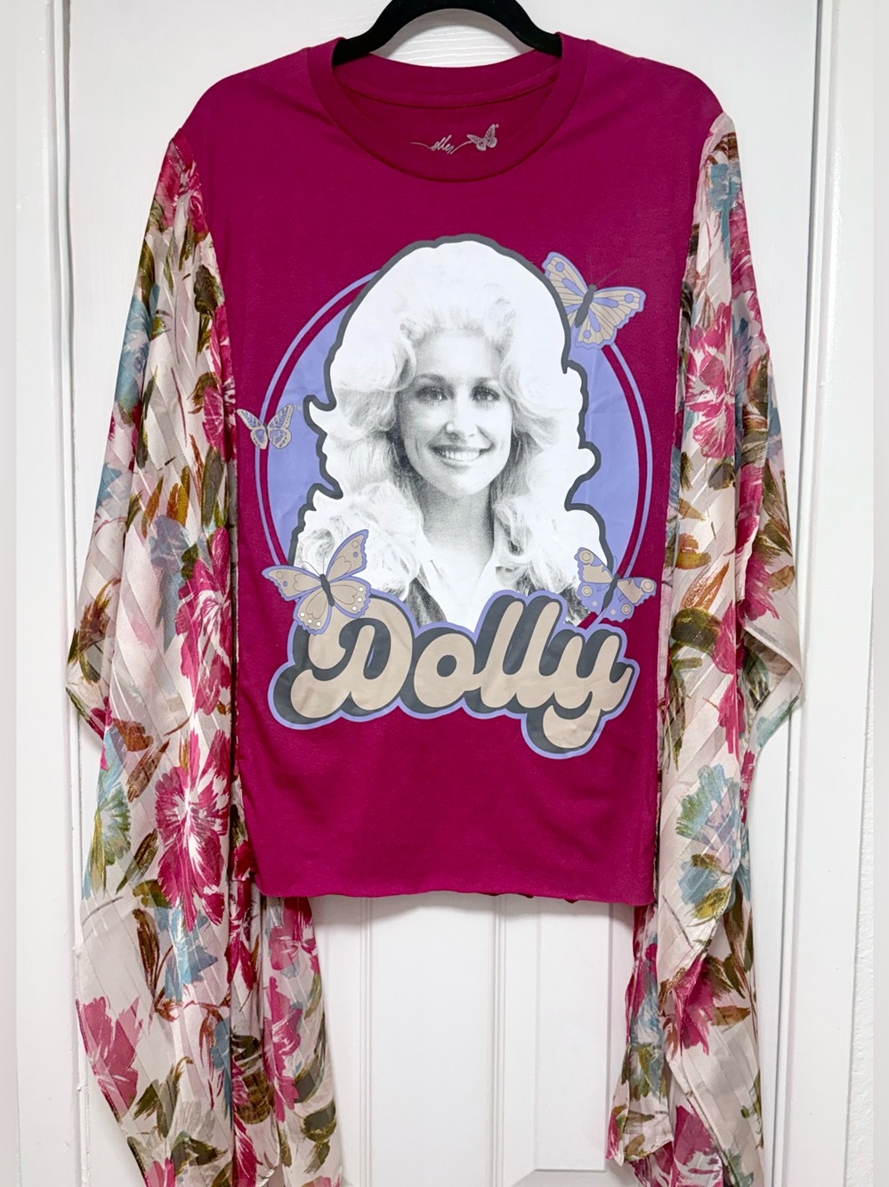 Handmade Dolly Fuchsia Kimono